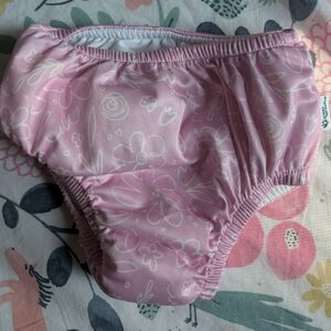 Charming Pink Floral Diaper Cover for Kids